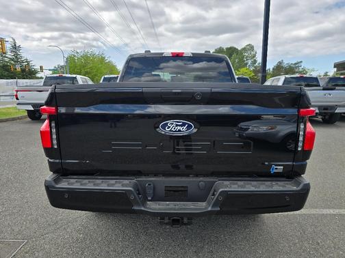Agate Black Metallic 2025 Ford F-150 Lightning Flash