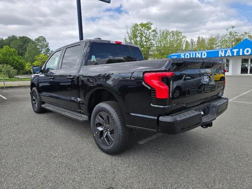 Agate Black Metallic 2025 Ford F-150 Lightning Flash