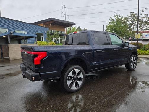 Antimatter Blue Metallic 2025 Ford F-150 Lightning Platinum
