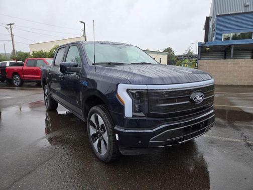 Antimatter Blue Metallic 2025 Ford F-150 Lightning Platinum