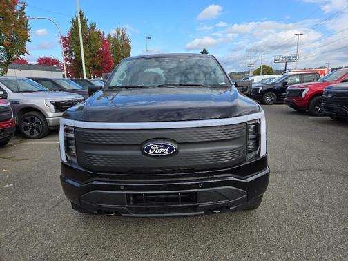 Agate Black Metallic 2025 Ford F-150 Lightning Flash