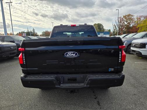 Agate Black Metallic 2025 Ford F-150 Lightning Flash