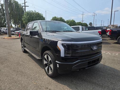 Agate Black Metallic 2025 Ford F-150 Lightning Platinum