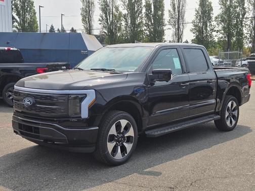 Agate Black Metallic 2025 Ford F-150 Lightning Platinum