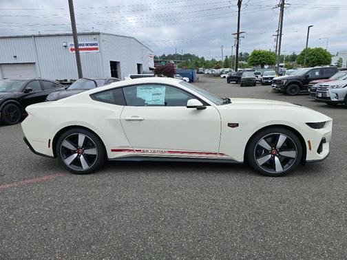 Wimbledon White 2025 Ford Mustang GT Premium
