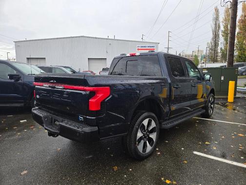 Antimatter Blue Metallic 2025 Ford F-150 Lightning Platinum