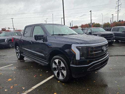 Antimatter Blue Metallic 2025 Ford F-150 Lightning Platinum