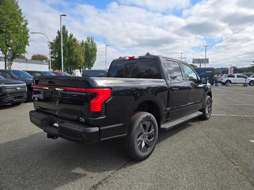 Agate Black Metallic 2025 Ford F-150 Lightning LARIAT