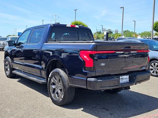 Blue 2025 Ford F-150 Lightning LARIAT