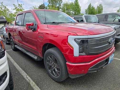 Red 2023 Ford F-150 Lightning LARIAT