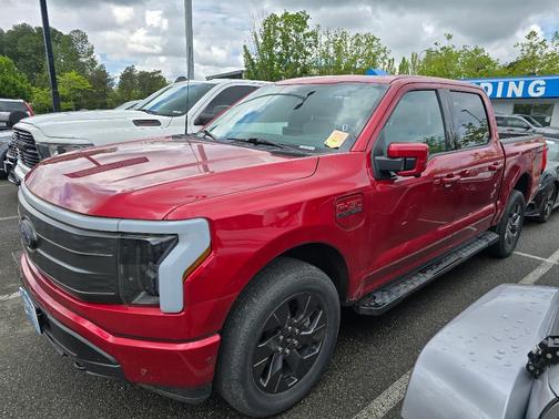 Red 2023 Ford F-150 Lightning LARIAT