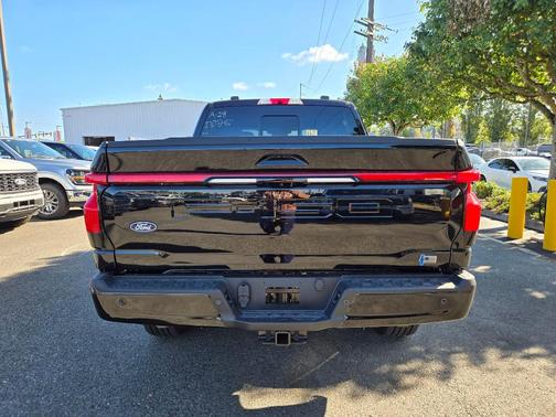 Agate Black Metallic 2025 Ford F-150 Lightning LARIAT