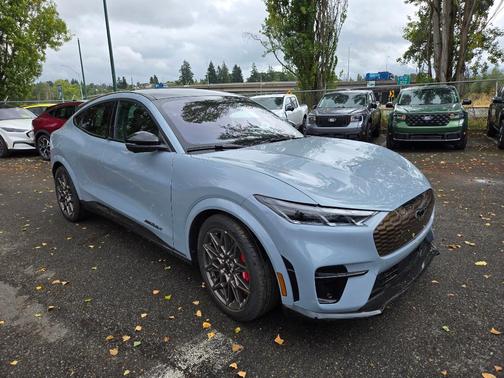 Glacier Gray Metallic 2025 Ford Mustang Mach-E GT