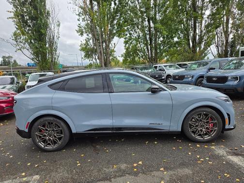 Glacier Gray Metallic 2025 Ford Mustang Mach-E GT