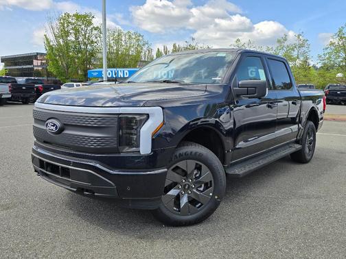 Antimatter Blue Metallic 2025 Ford F-150 Lightning Flash