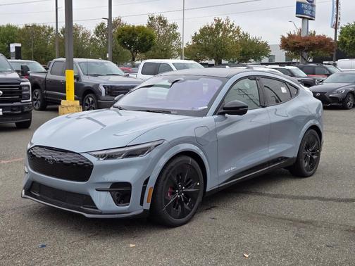 Glacier Gray Metallic 2025 Ford Mustang Mach-E GT