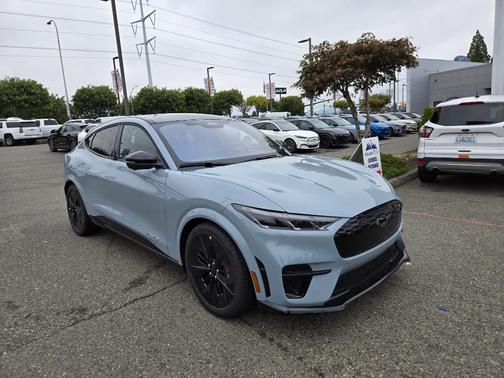 Glacier Gray Metallic 2025 Ford Mustang Mach-E GT