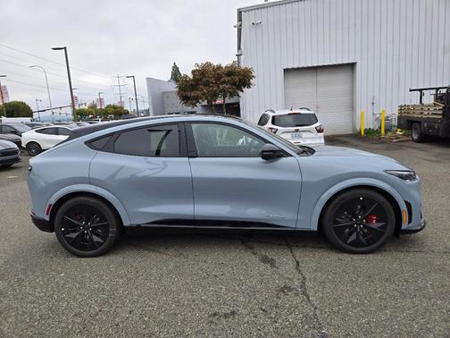 Glacier Gray Metallic 2025 Ford Mustang Mach-E GT