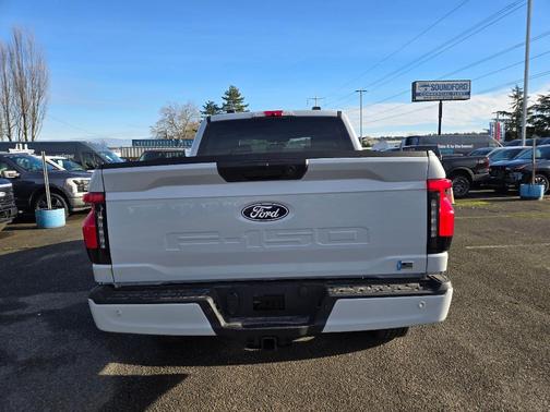 Space White Metallic 2025 Ford F-150 Lightning Flash