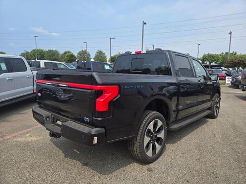Agate Black Metallic 2025 Ford F-150 Lightning Platinum