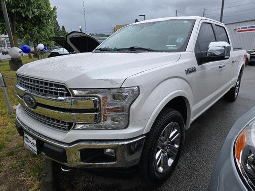 White Platinum Tri-Coat Metallic 2019 Ford F-150 Lariat