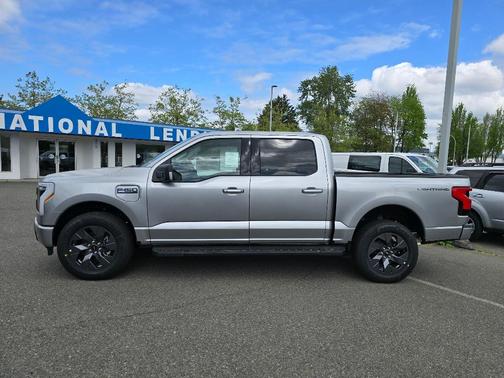 Iconic Silver Metallic 2025 Ford F-150 Lightning Flash