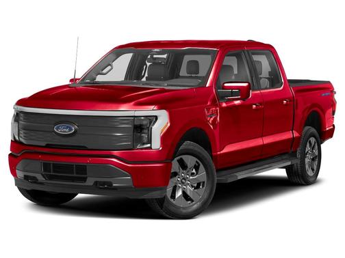 Red 2025 Ford F-150 Lightning LARIAT