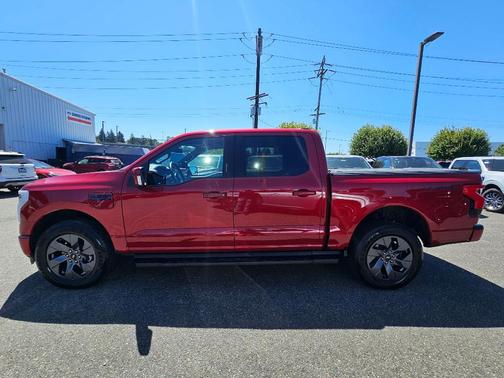 Red 2025 Ford F-150 Lightning LARIAT