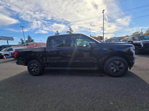 Black 2025 Ford F-150 Lightning Flash
