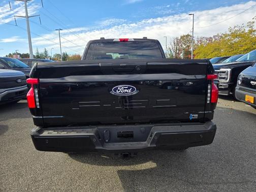 Agate Black Metallic 2025 Ford F-150 Lightning Flash