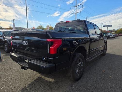 Agate Black Metallic 2025 Ford F-150 Lightning Flash