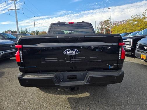 Agate Black Metallic 2025 Ford F-150 Lightning Flash