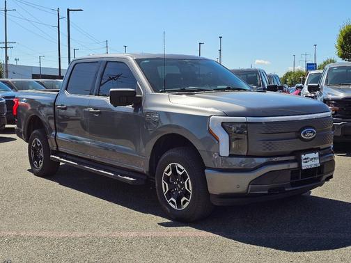 Gray 2023 Ford F-150 Lightning XLT