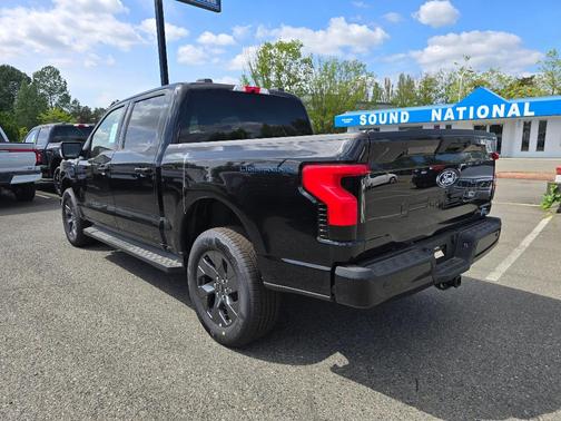 Agate Black Metallic 2025 Ford F-150 Lightning Flash