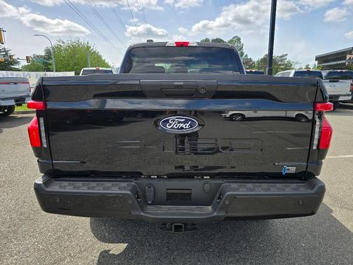 Agate Black Metallic 2025 Ford F-150 Lightning Flash
