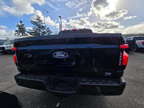 Agate Black Metallic 2025 Ford F-150 Lightning Flash