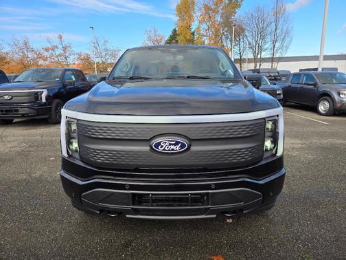 Agate Black Metallic 2025 Ford F-150 Lightning Flash