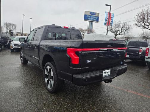 Agate Black Metallic 2025 Ford F-150 Lightning Platinum