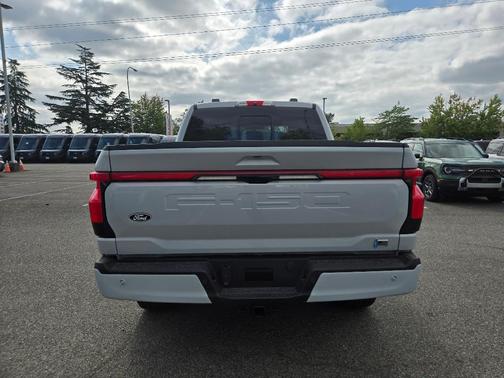 Space White Metallic 2025 Ford F-150 Lightning Platinum