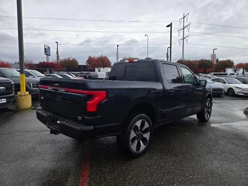 Antimatter Blue Metallic 2025 Ford F-150 Lightning Platinum
