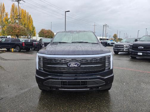 Antimatter Blue Metallic 2025 Ford F-150 Lightning Platinum