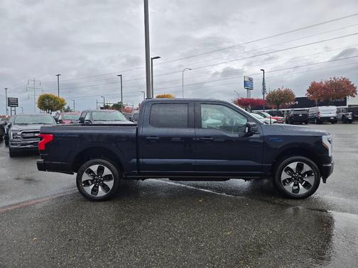 Antimatter Blue Metallic 2025 Ford F-150 Lightning Platinum