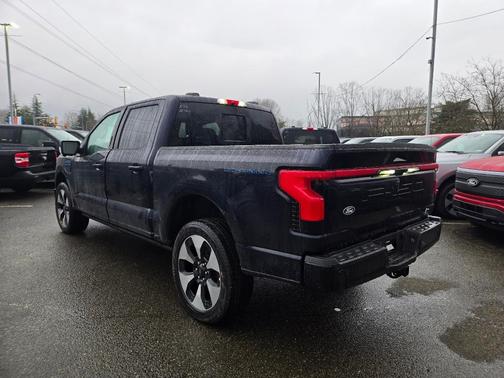 Antimatter Blue Metallic 2025 Ford F-150 Lightning Platinum