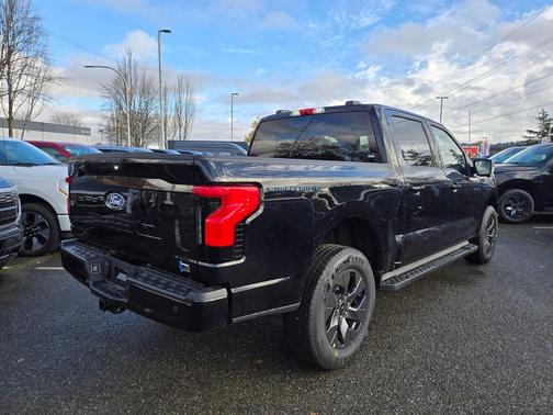 Agate Black Metallic 2025 Ford F-150 Lightning Flash