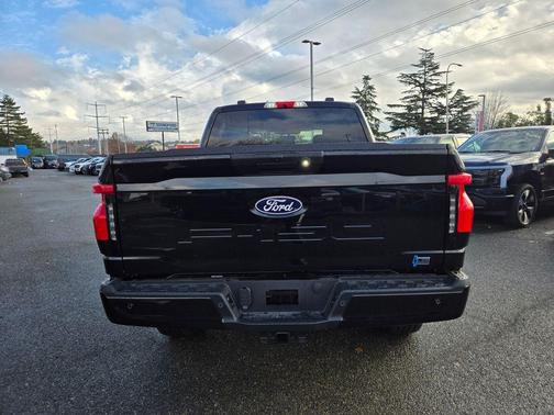 Agate Black Metallic 2025 Ford F-150 Lightning Flash