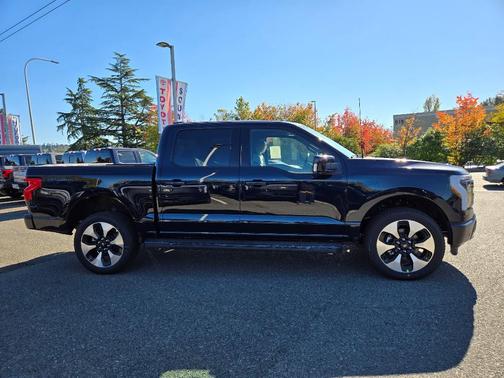 Antimatter Blue Metallic 2025 Ford F-150 Lightning Platinum