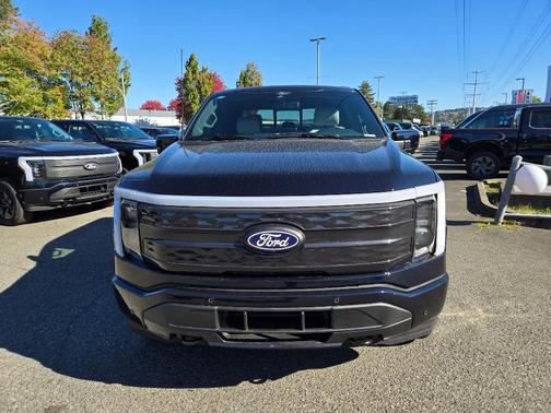 Antimatter Blue Metallic 2025 Ford F-150 Lightning Platinum