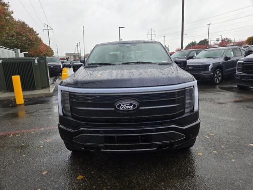 Antimatter Blue Metallic 2025 Ford F-150 Lightning Platinum