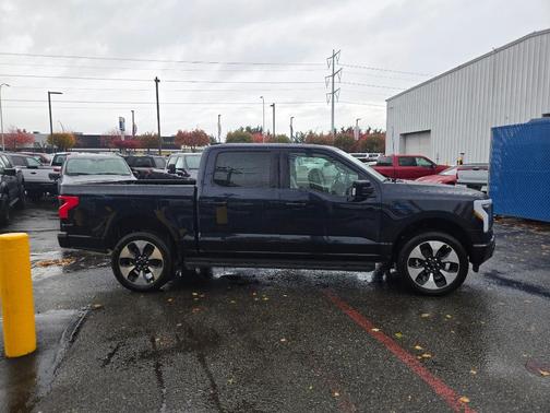 Antimatter Blue Metallic 2025 Ford F-150 Lightning Platinum