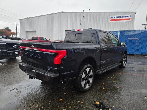 Antimatter Blue Metallic 2025 Ford F-150 Lightning Platinum
